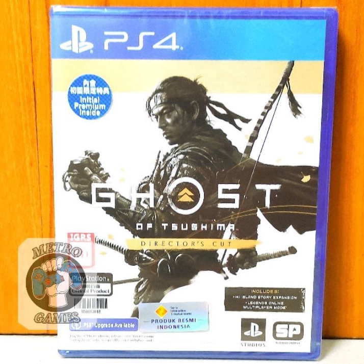 Ghost of Tsushima PS4 Directors Cut Kaset Ghost of Tsusima PS4 PS5 Playstation CD BD Game Games GOT Director's cut Director cuts Samurai jin sakai ghosts susima Region 3 Asia Reg 3 Reg3 games ps 4 ps 5 dlc iki island