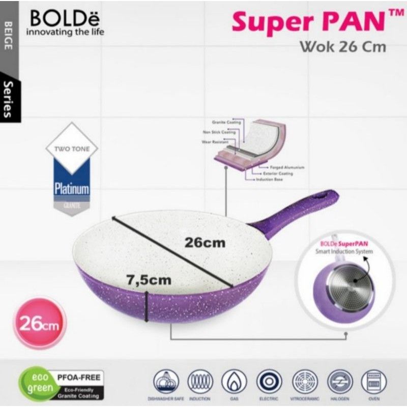 Wok PAN Keramik 26 cm  Super PAN BOLDe  Original