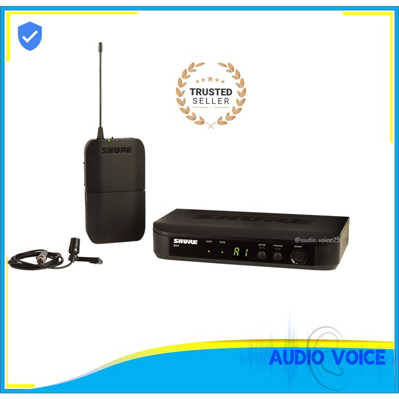 Mic Wireless Shure BLX14 CVL Clip On Original Garansi Resmi