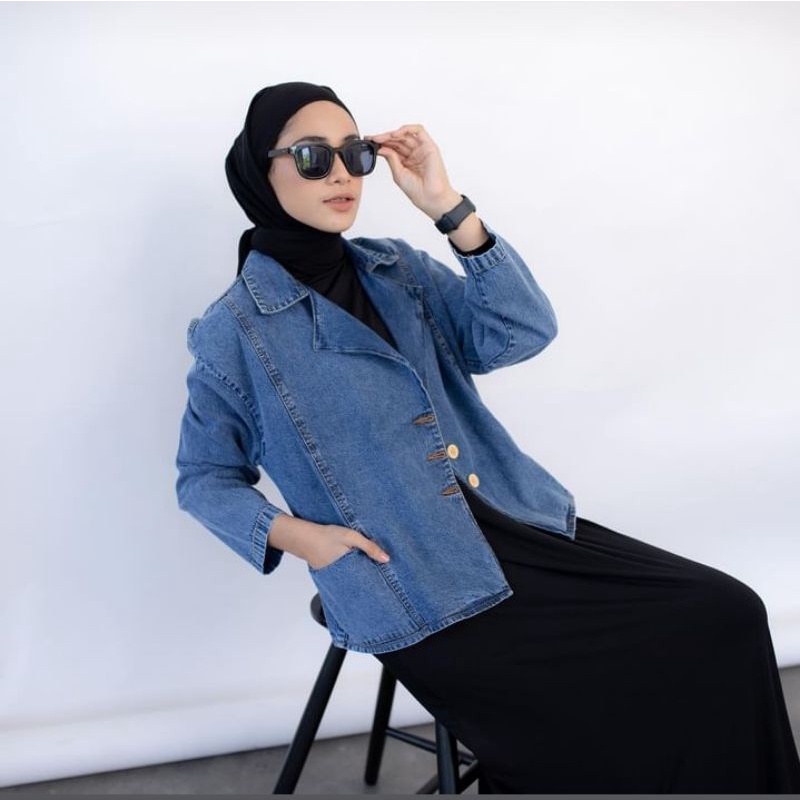 Kardigan jeans / outer jeans kimono