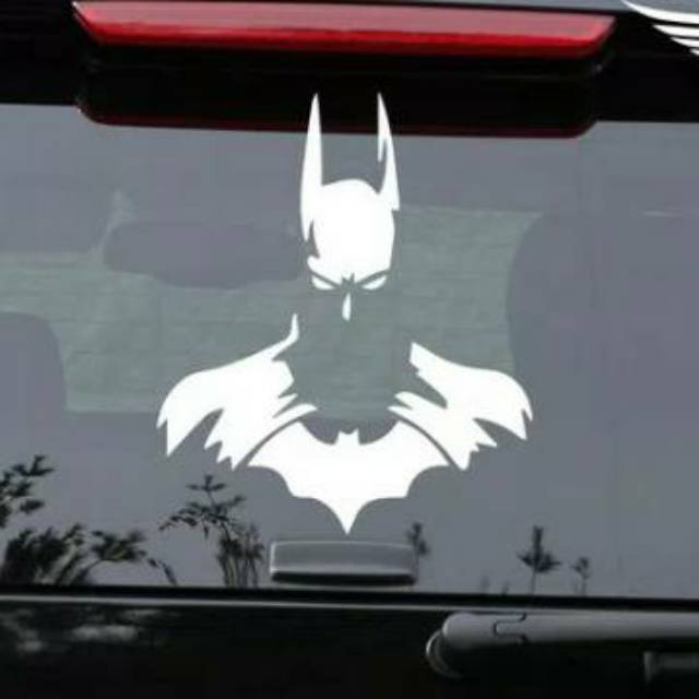 Stiker Mobil Batman Outline Line art Kaca Car Decal Sticker Vinyl 02