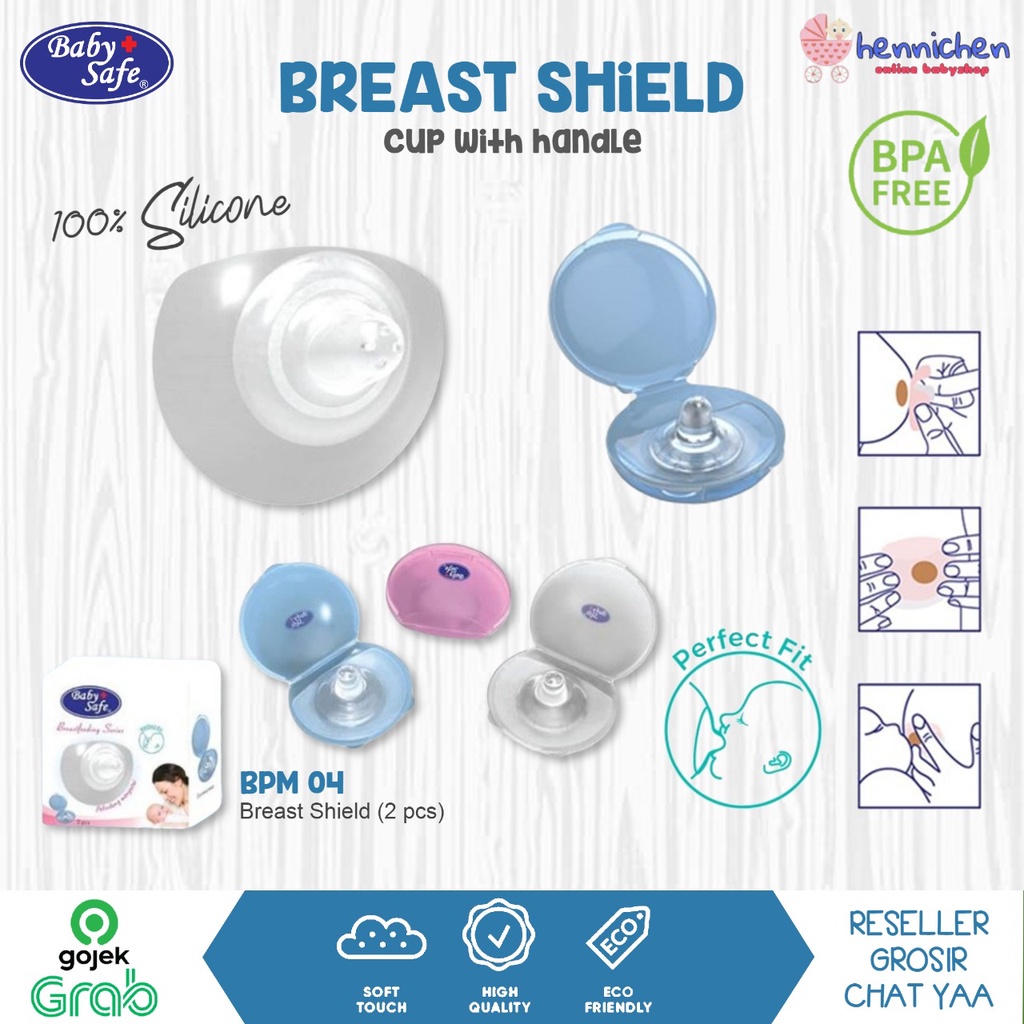 2 PCS PELINDUNG PUTING MENYUSUI BREAST SHIELD BABY SAFE BPM04