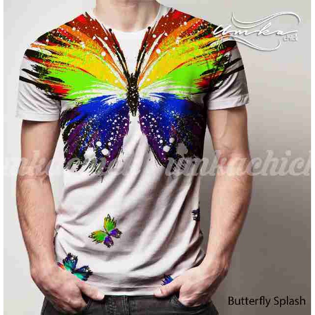 KAOS FULLPRINT UMKACHICK KAOS SPANDEX HK ORIGINAL - UC BUTTERFLY SPLASH