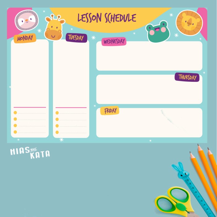 

Update Lesson Schedule Jadwal Pelajaran Bisa Tulis Hapus A3 (Bonus Spidol) Limited