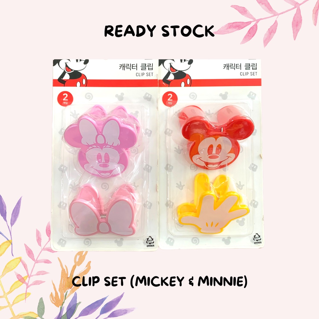 Pencapit Clip Set Serbaguna Makanan Disney Daiso Korea
