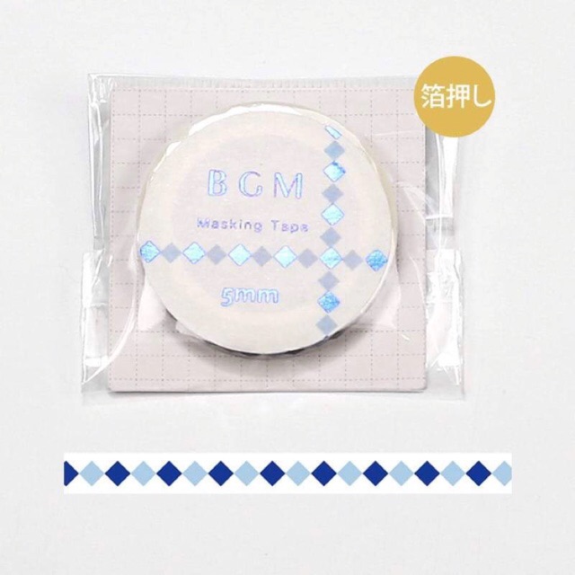 

BGM Squares Slim Washi Tape [012]