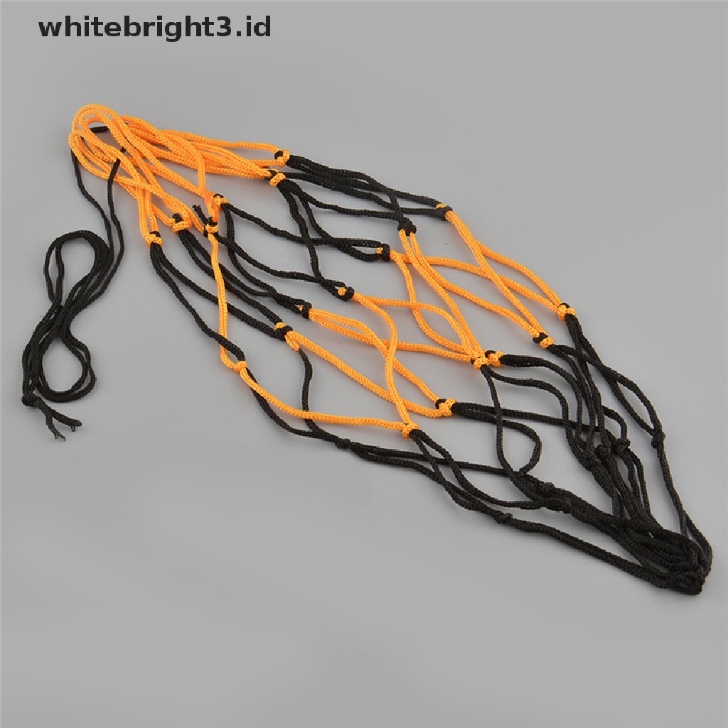 (whitebright3.id) Jaring Bola Sepak Bahan Nilon Dengan Tas Mesh