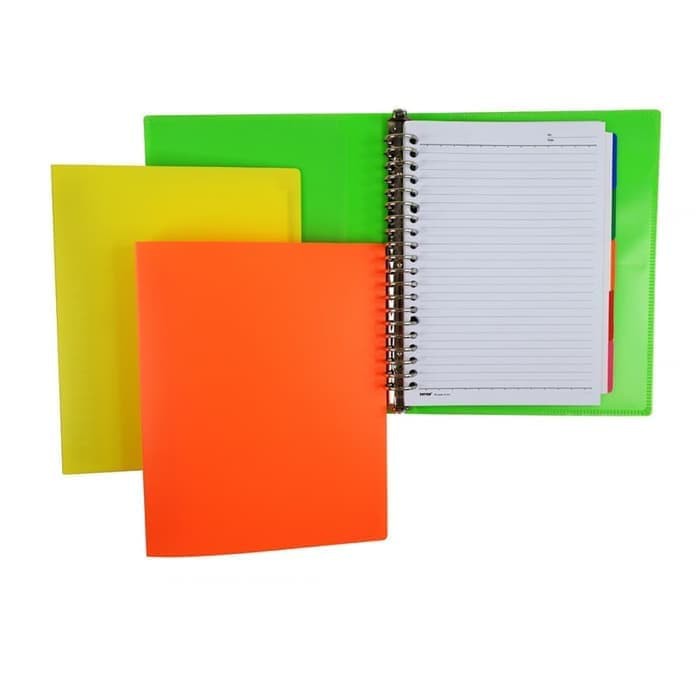 

Binder Plastik - Binder Loose Leaf - Binder Polos Binder File Note A5 Joyko 20 Ring Full Colors -