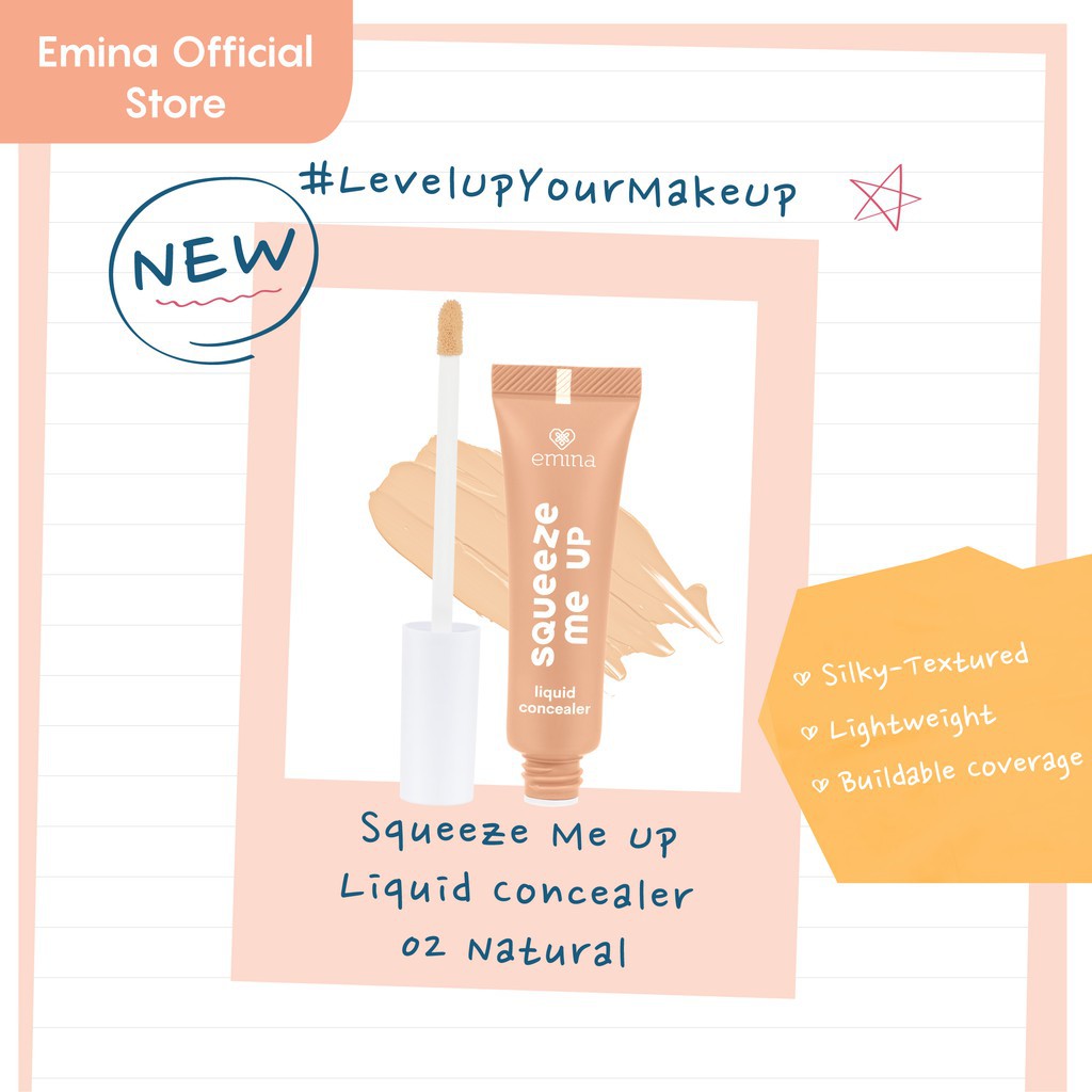 EMINA Squeeze Me Up Liquid Concealer light natural caramel | CONCEALER EMINA SQUEEZE ME UP