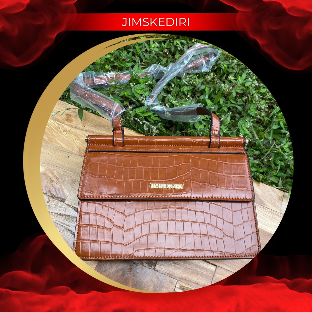 Jims Honey Raisa Bag Tas Selempang Wanita Korea Fashion Import Sling Bag Rantai