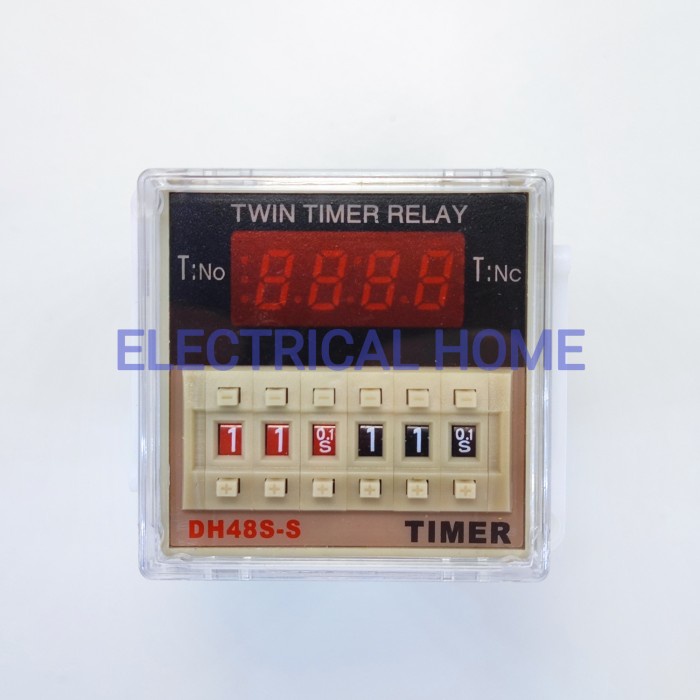 TIMER RELAY DIGITAL / TWIN TIMER DELAY DIGITAL DH48S-S 220VAC OTTO