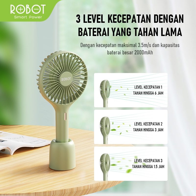 Kipas ROBOT RT-BF17 Mini Fan Original - Garansi Resmi 1 Tahun