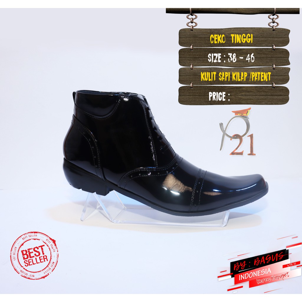 PDH CEKO TINGGI / SEPATU PRIA / P21 / SEPATU DINAS