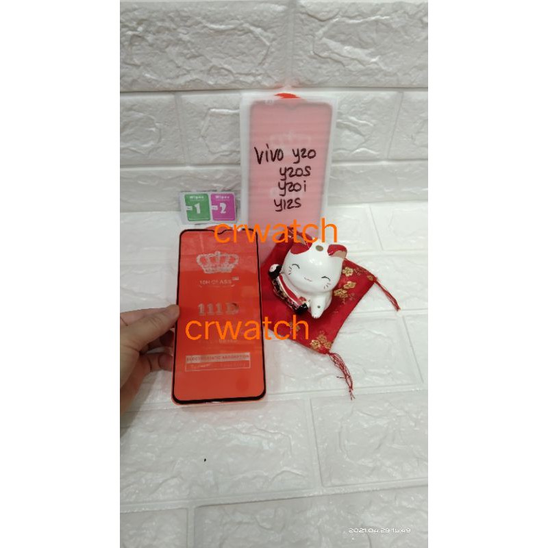 VIVO Y20 TEMPERED GLASS FULL LEM VIVO Y20 ANTI GORES KACA FULL LEM VIVO Y20 SCREEN GUARD GROSIR