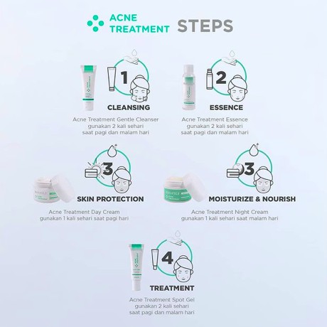 HANASUI Flawless Glow 10 | Acne Treatment | Cream Cleanser Spot Gel Essence Serum