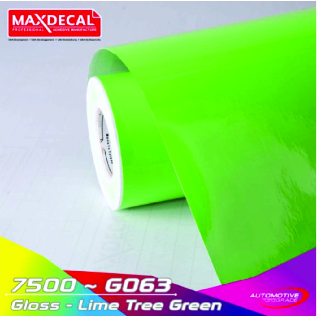 STIKER SKOTLET MOTOR WARNA HIJAU DAUN GLOSY 7500-G063