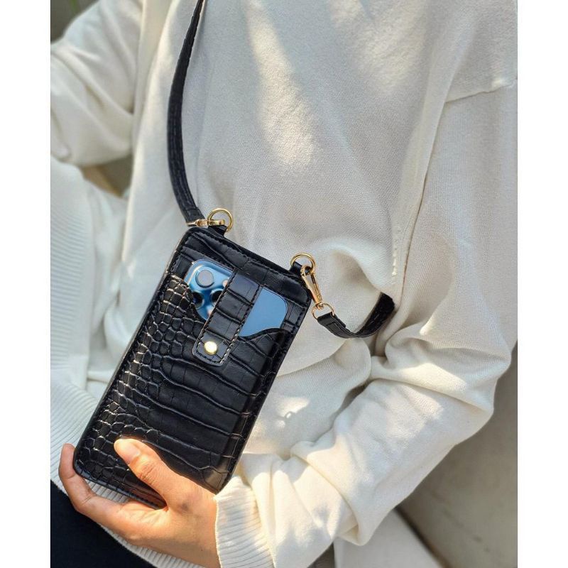 Zalfa Slingbag Croco Slingphone Smartphone dan Kartu Terbaru