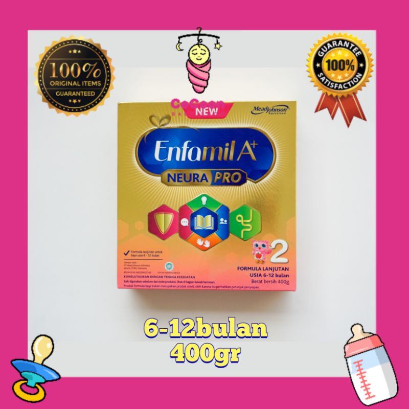 Susu Formula Bayi Enfamil A+ 2 Neura Pro 6-12 Bulan 400gr