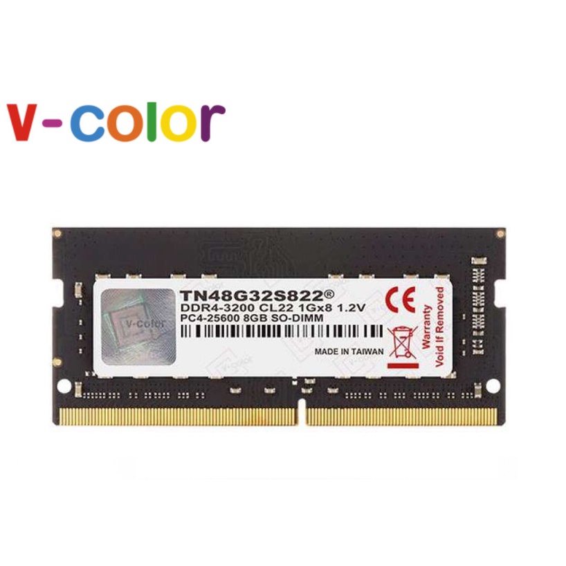 V-COLOR DDR4 8GB 3200MHz SODIMM / RAM Notebook DDR4 8Gb 3200Mhz