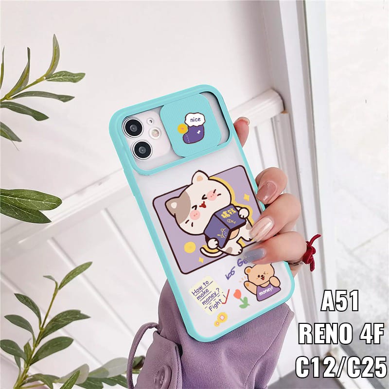 SS069 SS070 SOFTCASE SLIDE KAMERA REALME C2 5 5i C3 C12 C25 NARZO C17 7i AS1548-SS069 SLIDE TOSKA