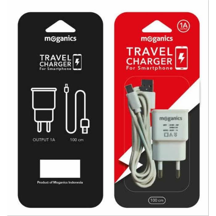 Travel Charger Moganics Dual USB 2A