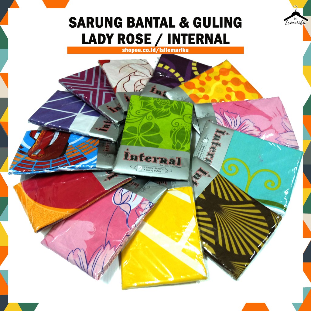 Sarung Bantal &amp; Sarung Guling LADY ROSE / INTERNAL