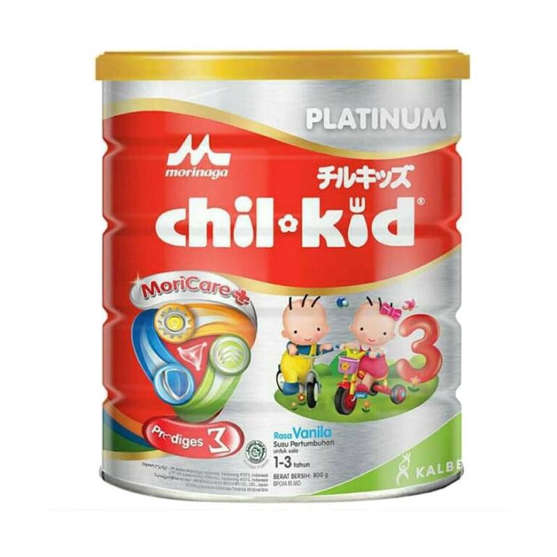 CHIL KID PLATINUM VANILA / MADU 800GR ( PROMO !! SETIAP PEMBELANJAAN 5 KALENG ALL VARIAN gratis chil kid platinum vanila 200gr 2box  , selama persediaan ada)