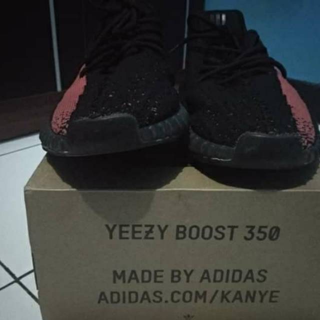 Yezzy 350 v2 black red Premium