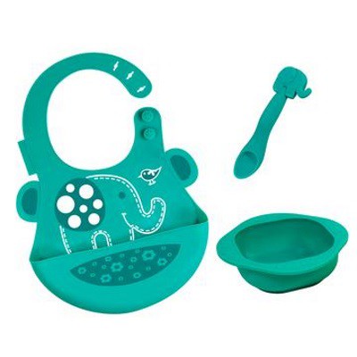 Marcus and Marcus Baby Feeding Gift Set - Green Elephant