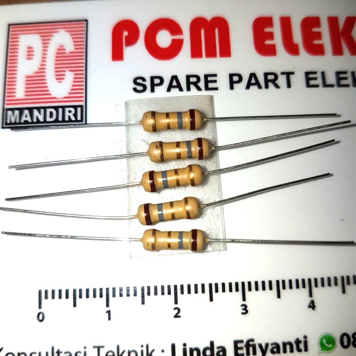 Resistor 0,50 1/2 W 1,8ohm 1R8