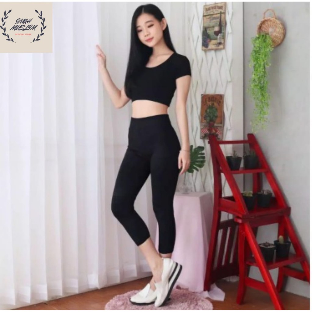 Lejing Legging Shot/Short strit Pendek Paling Murah