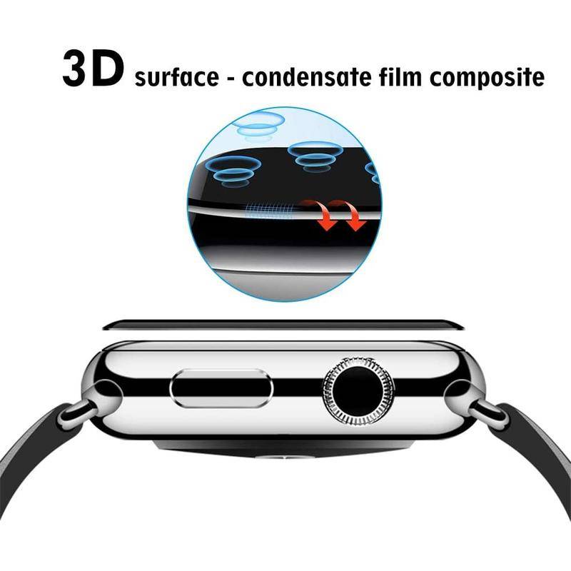 3d Pelindung Layar Tempered Glass Full Cover Untuk Apple Watch Ultra Series 8 4 5 6 7 49MM 40MM 41MM 45MM 45MM 1 2 3 SE 38mm 42mm
