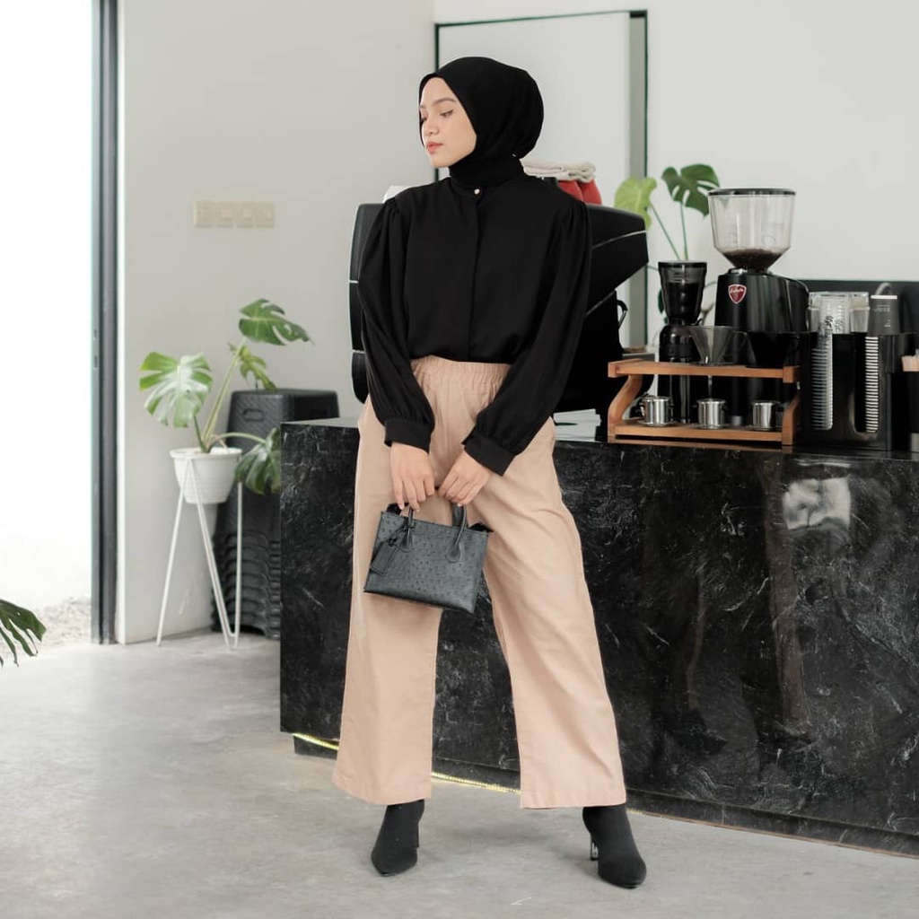 SALCHI KULOT PANTS / CELANA BAHAN / CELANA KERJA / LINEN