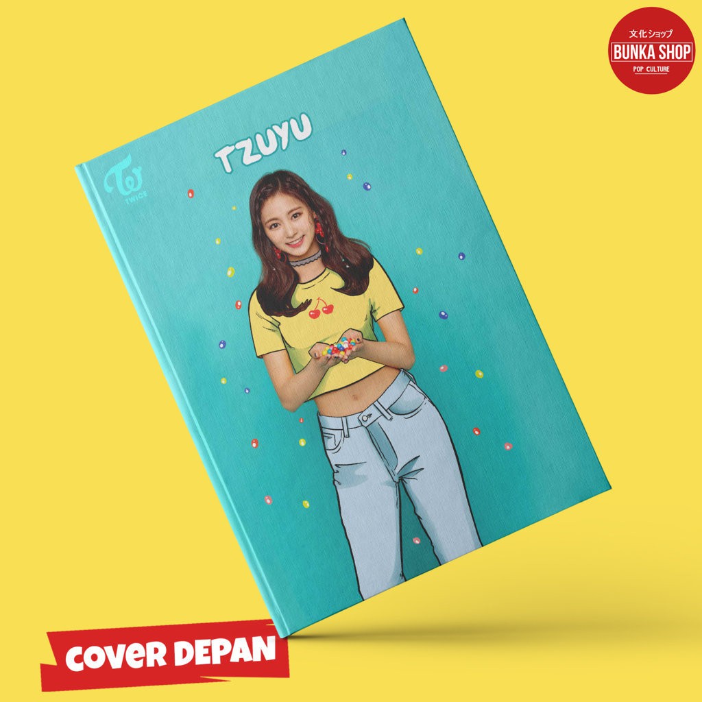 

Note Book Musik Korea Kpop Twice Tzuyu Hardcover A5 Buku Tulis Catatan Murah