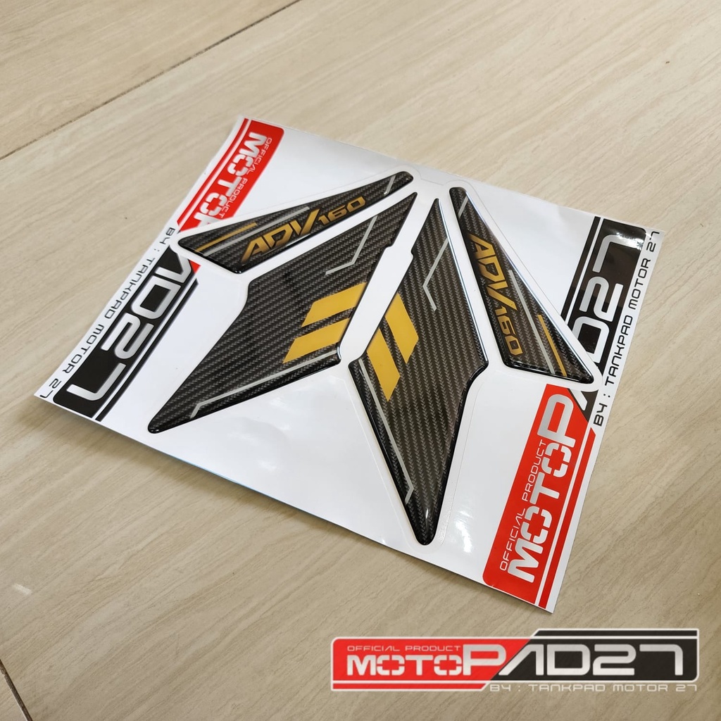 stiker footstep pijakan kaki Honda ADV 160 ADV 150 carbon resin premium