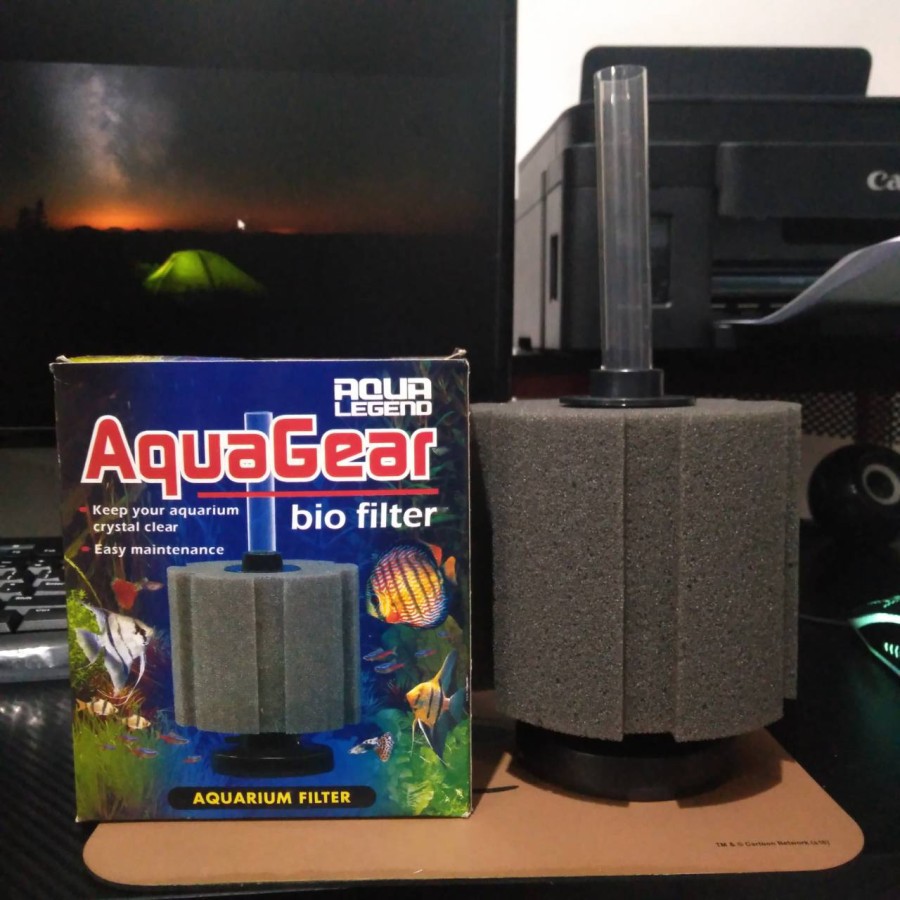 AQUA GEAR BIO FILTER FOAM AQUARIUM AQUASCAPE SPONGE SIZE L