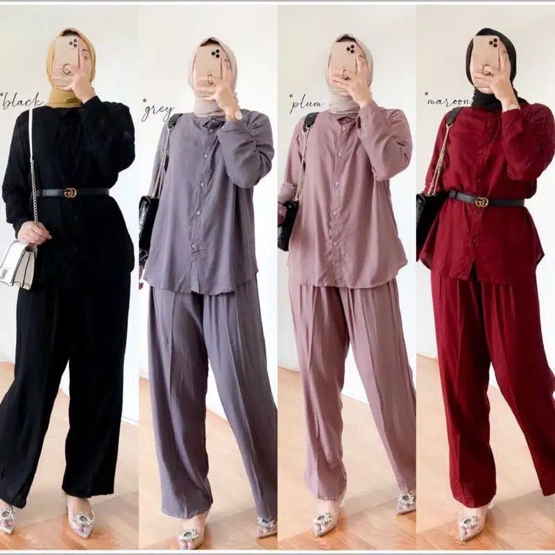 POLOS One Set Rayon Daily Set Polos Katun Rayon Viscose PREMIUM