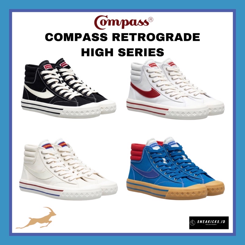 [ORIGINAL] SEPATU COMPASS RETROGRADE HIGH