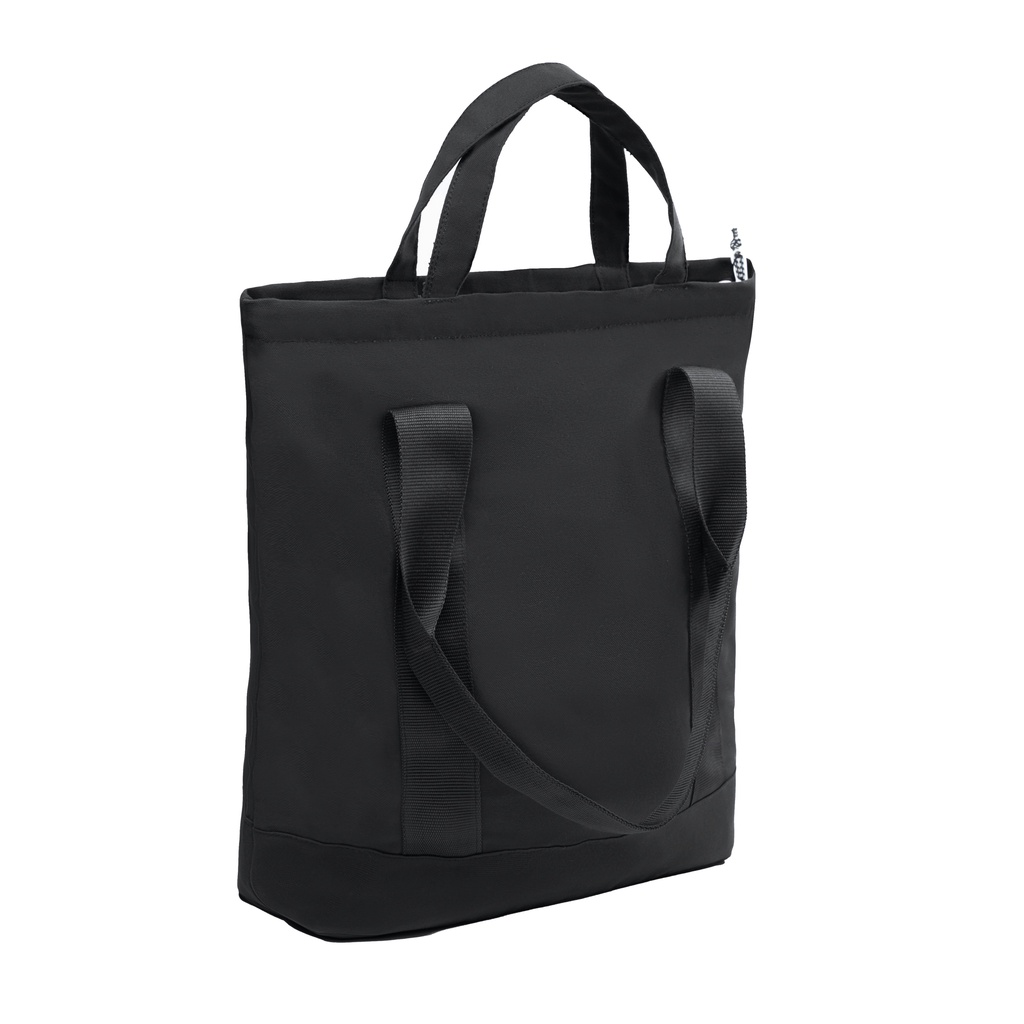 FLOCK Travel Tote Bag - Water Resistant - Pure Black