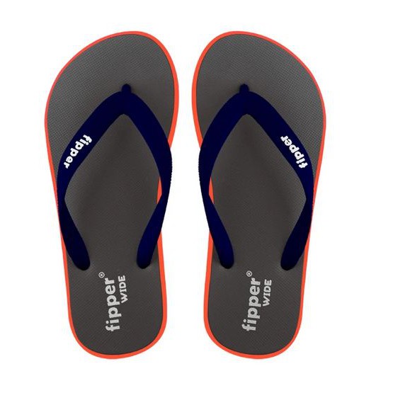 Sandal Fipper Wide Grey Orange Navy Original