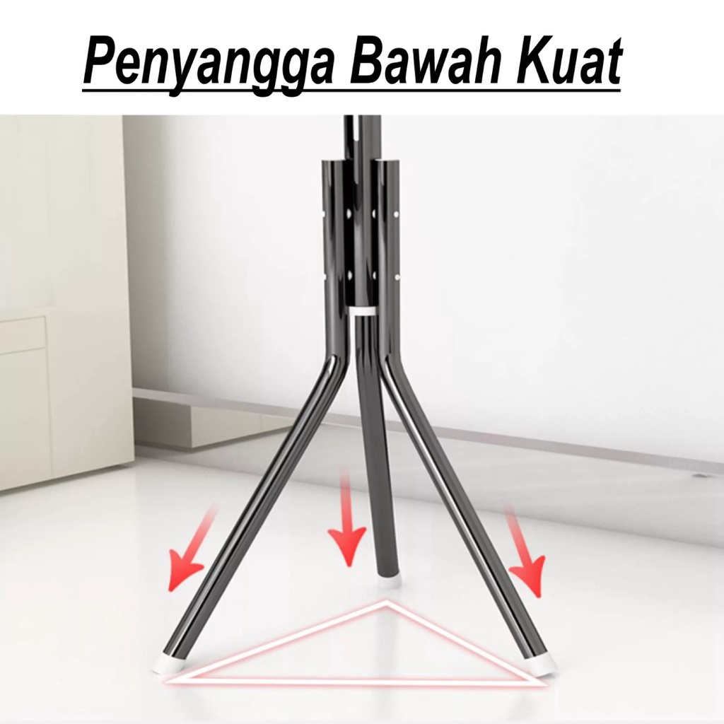 PRODUK TERLARIS DAN TERMURAh  Stand Hanger COATRACK Gantungan Jaket Baju,Topi Stand Hanger Multifungsi COD