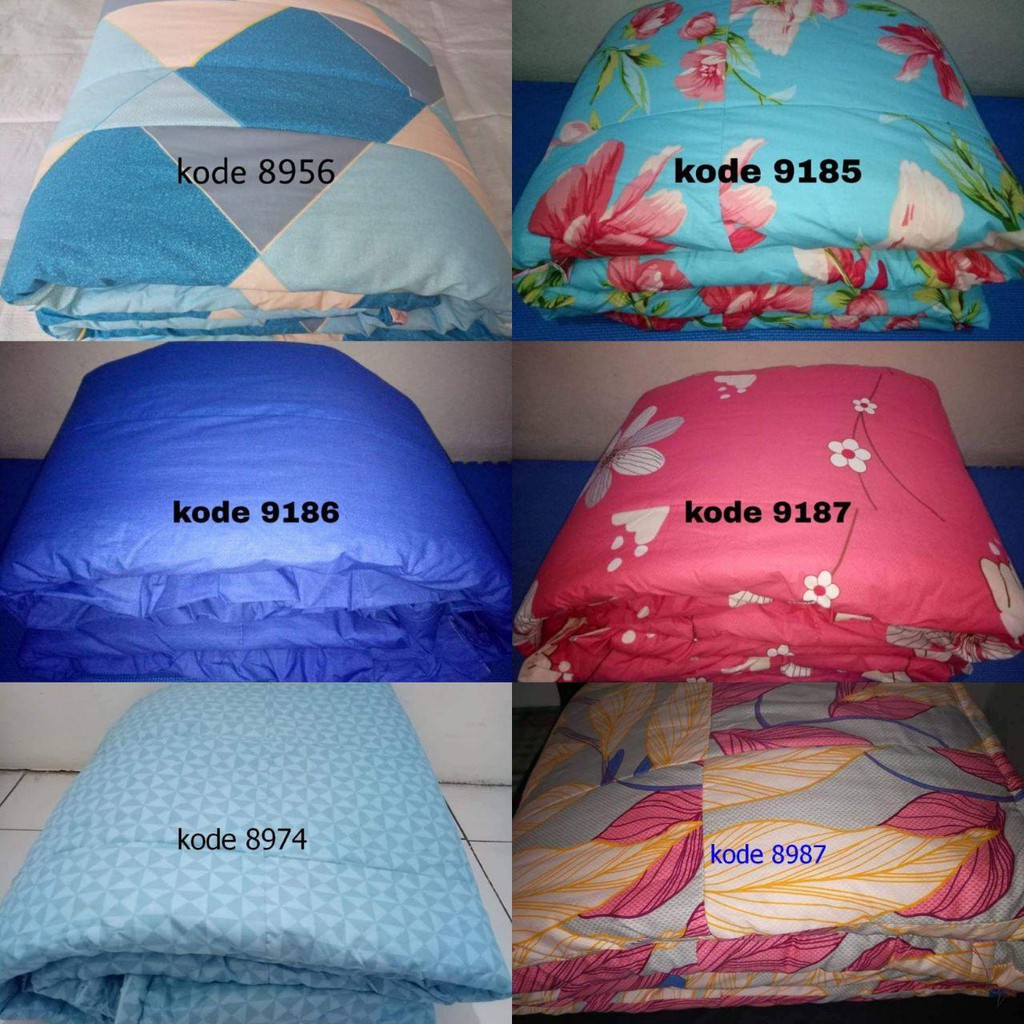 Bedcover set + sprei uk 160x200 bahan kain perca eks MyLove