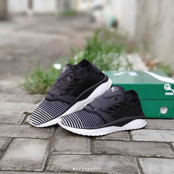 puma tsugi black and white