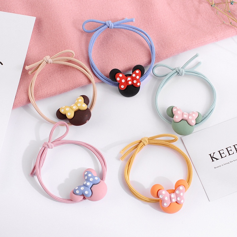 Ikat Rambut Karakter Gaya Korea / Karet Rambut Elastis Korea / Hairband