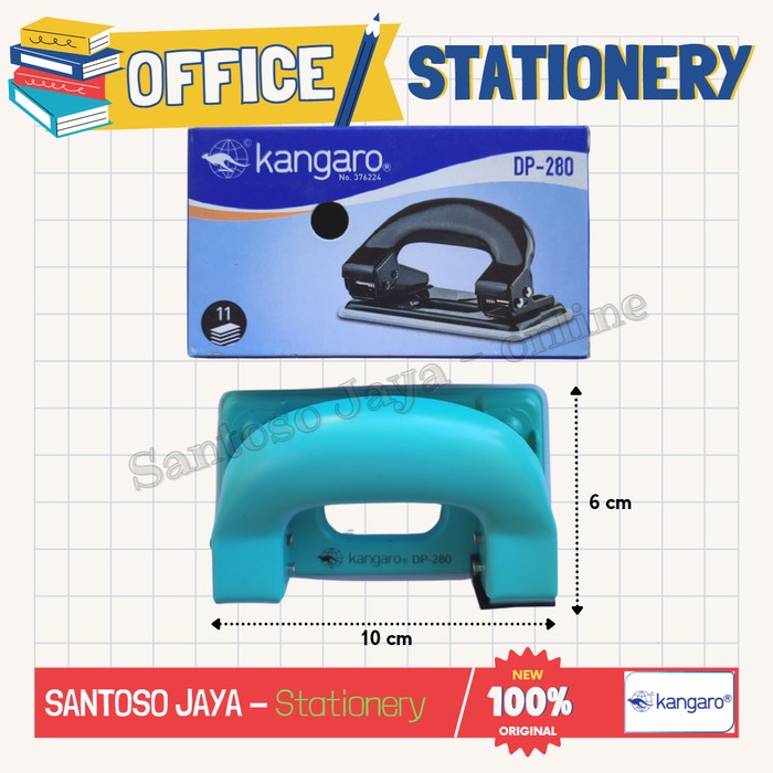 

Pembolong Kertas KANGARO DP-280 - Hole Punch 2 Holes 80mm Perforator