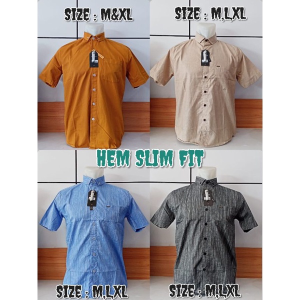 HEM TOPTEN LENGAN PENDEK / TOPTEN KEMEJA PRIA LENGAN PENDEK