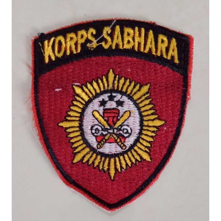 BET BORDIR LOGO LAMBANG ATRIBUT KORPS SABHARA BAHARKAM POLRI TIMBUL