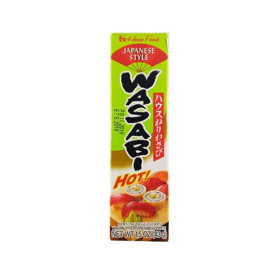 

House Neri Wasabi Tube 43 gr | Wasabi Sushi Jepang