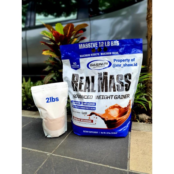 GASPARI NUTRITION REAL MASS GAINER 2LB 2LBS NOT KINGMASS