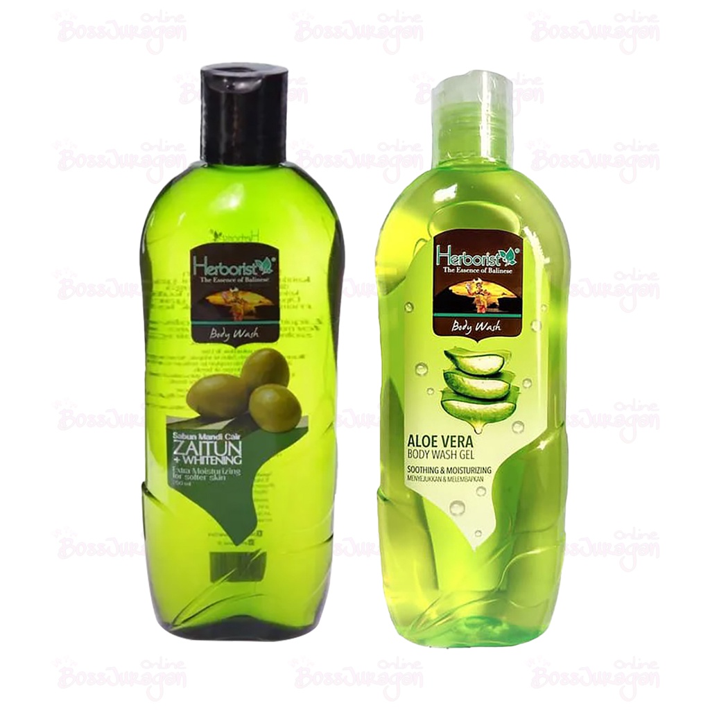 (BOSS) Herborist Body Wash Zaitun &amp; Aloe Vera 250ml | Sabun Mandi Cair Herborist